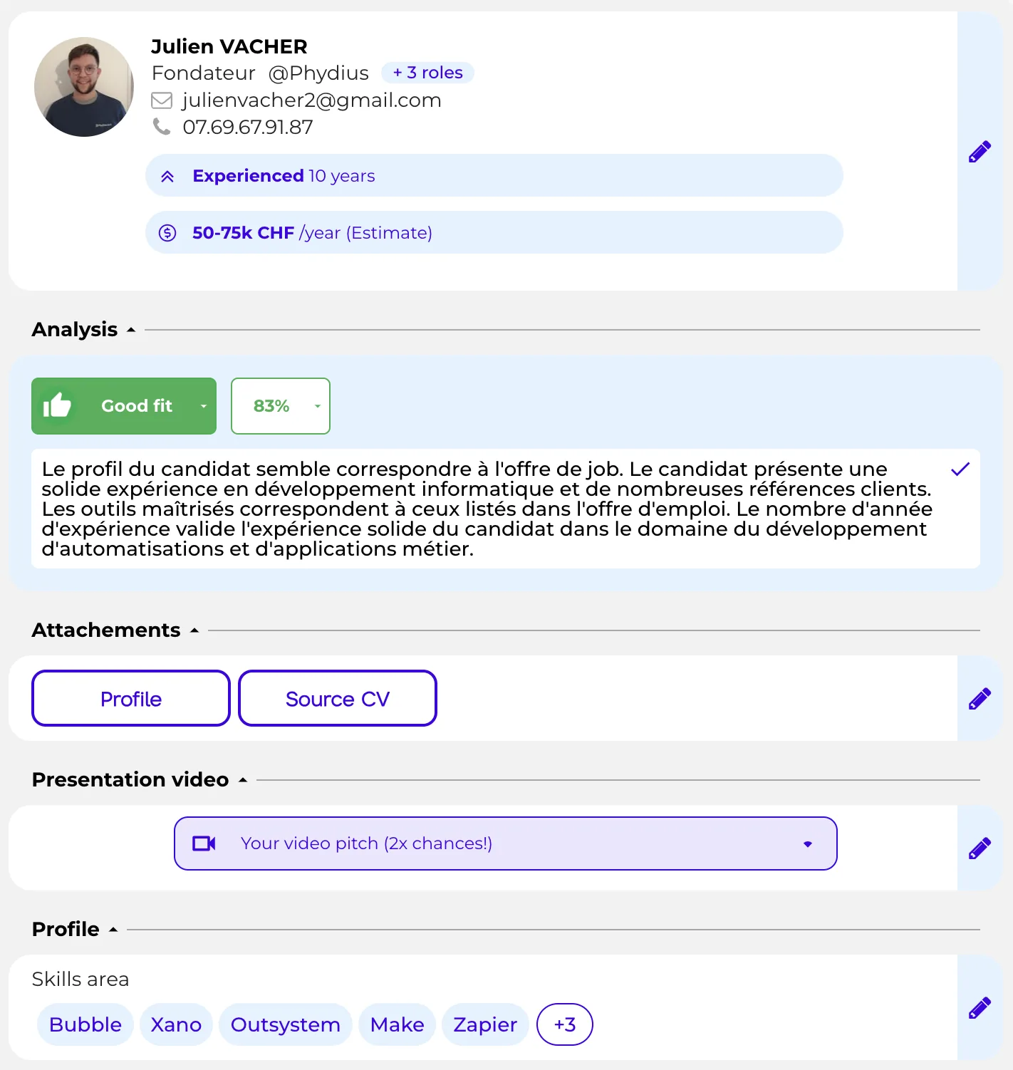 Automatisation du process de recrutement